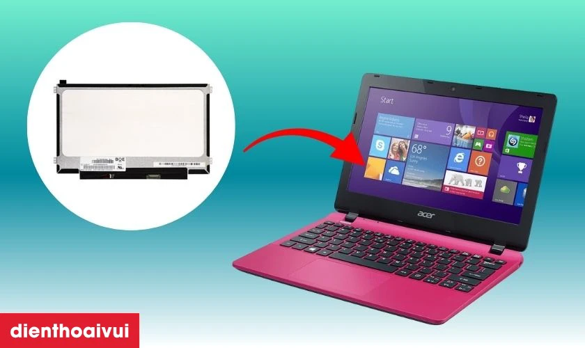 Quy trình thay màn hình laptop Acer Aspire E3 lấy liền tại Điện Thoại Vui